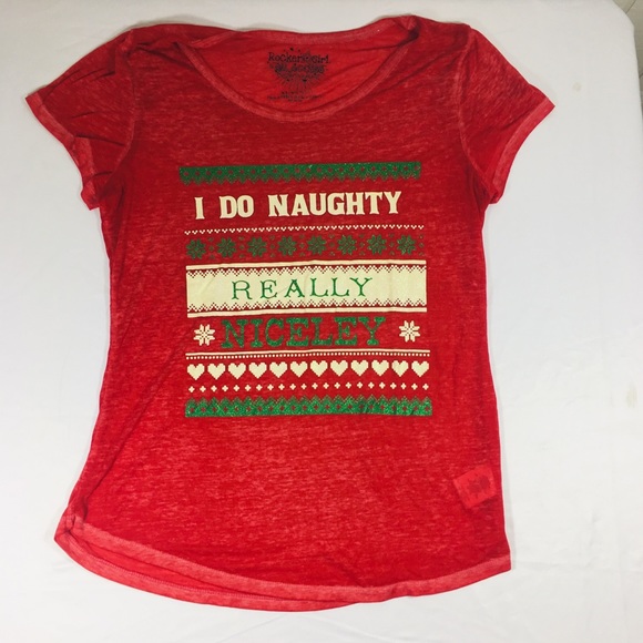 Rocker Girl Tops - Final Price! I Do Naughty Really Nicely T-Shirt